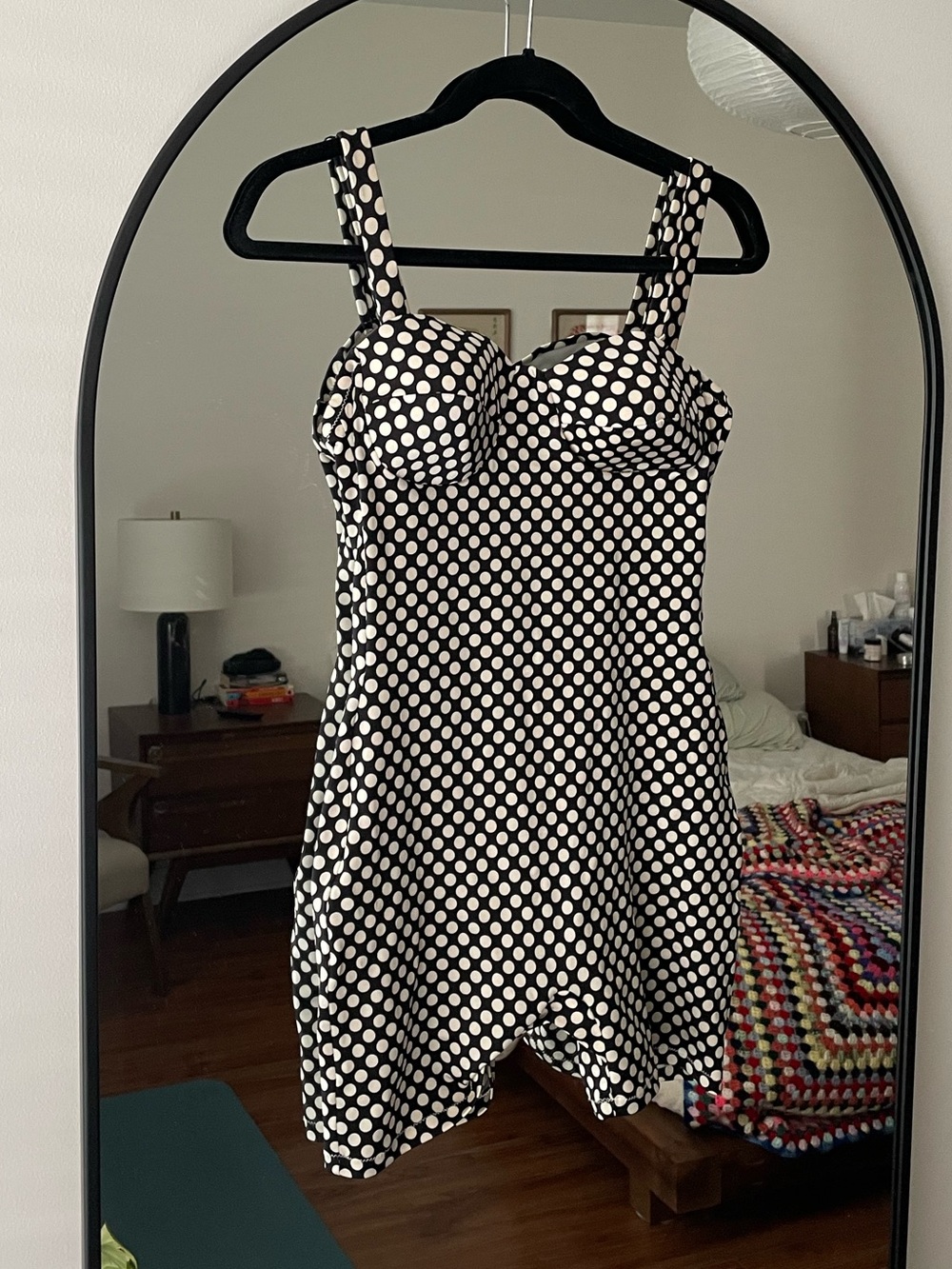 Vintage SHAN polka dot swim jumpsuit